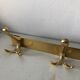 Golden coat rack 4 vintage pads 1960 55x10cm