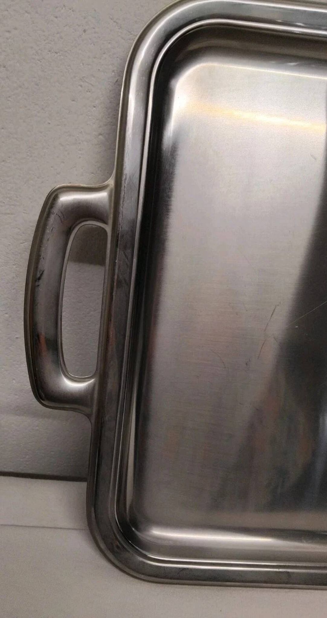 Motta - Rectangular Stainless Steel Tray with Handles