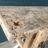 Antique workbench in light wood