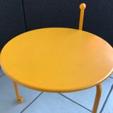 Coffee table by Tord Björklund Ikea 1980 yellow