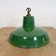 Industrial Green Enamel Factory Pendant Lamp , 1960s