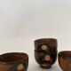Set of 4 ceramic cups, Japanese pottery, circa 1960/70