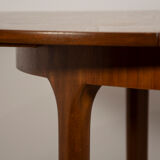 Round vintage extendable dining table from Mcintosh
