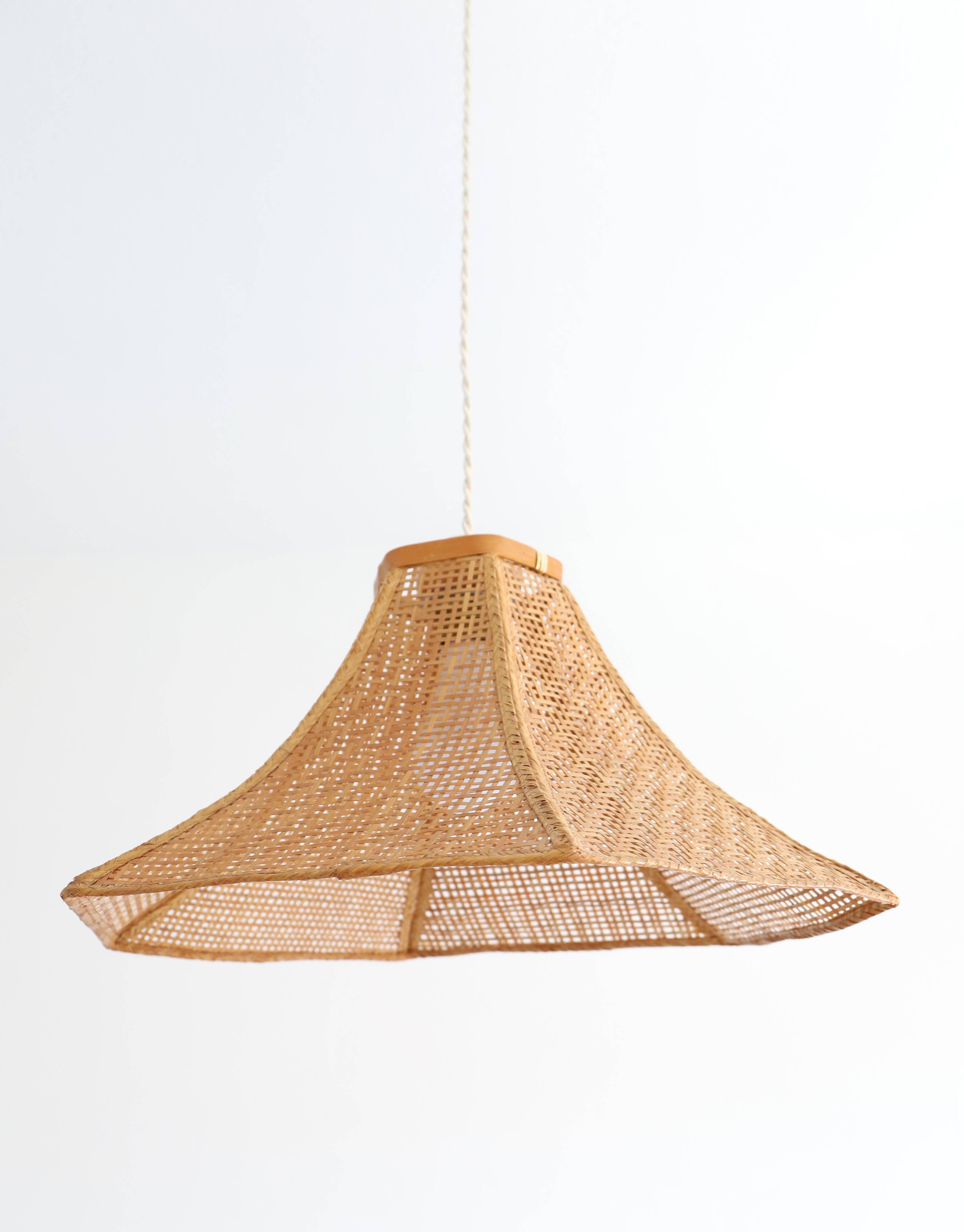 Vintage cane pendant light