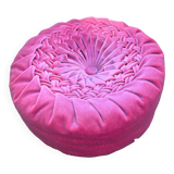 Vintage velvet pouf