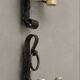 Brutalist Ferro Art wall sconces in wrought iron – Spain, 1970s