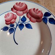 Lot 2 Art Deco plates ▪︎ Hippolyte Boulenger ▪︎ Red Rose