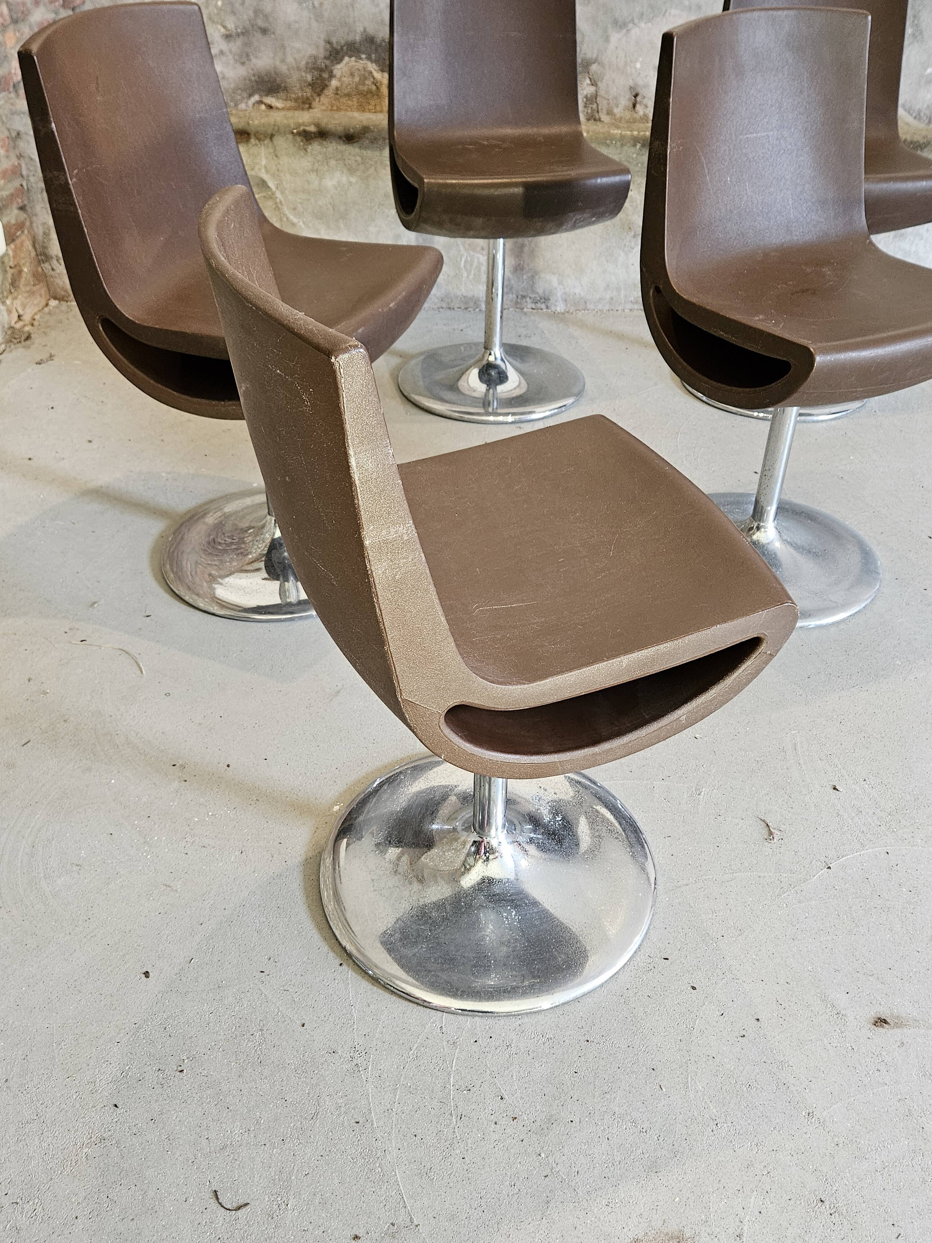 Lot de 6 chaises "Ciao" design Erik Bjornsen