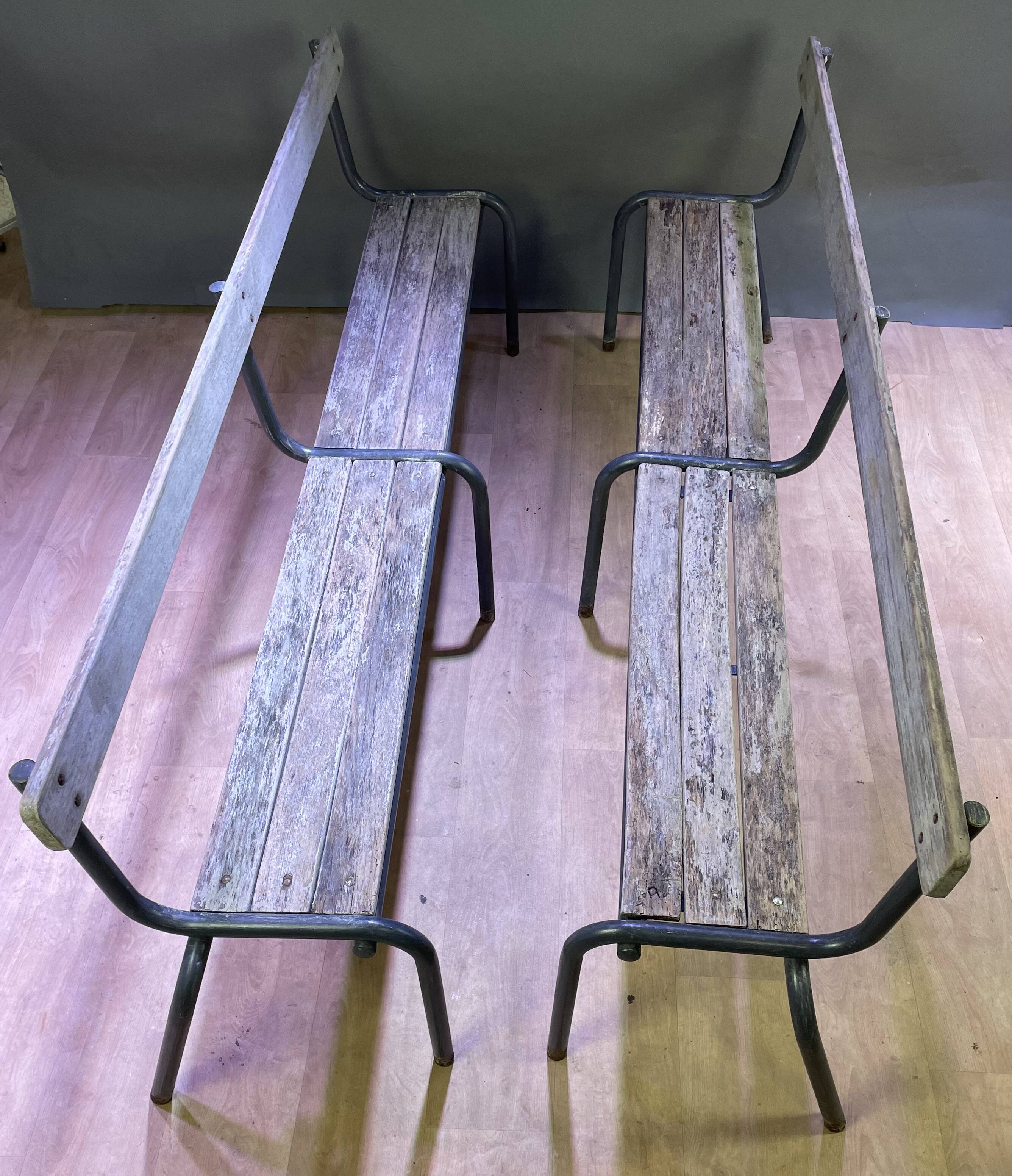 Pair of farm benches