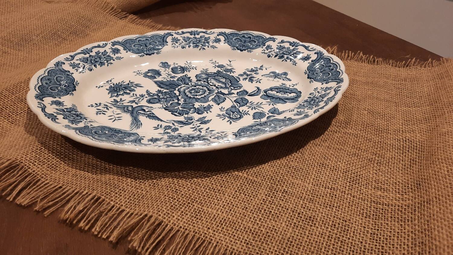 Large oval England dish