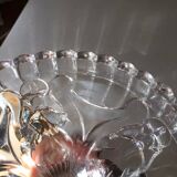 Antique pair of Portieux crystal candlesticks, 19th century