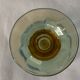 5 glasses in amber and blue crystal George Sand diabolos 19th century
