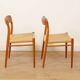 2 x vintage dining chairs | Niels Otto Møller | Model 75 | Teak