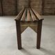 Slatted bench