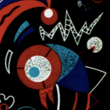 Lithograph Comets Kandinsky 1938