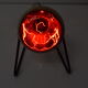 Mid-century infra table lamp,r ed light, circa 1980's