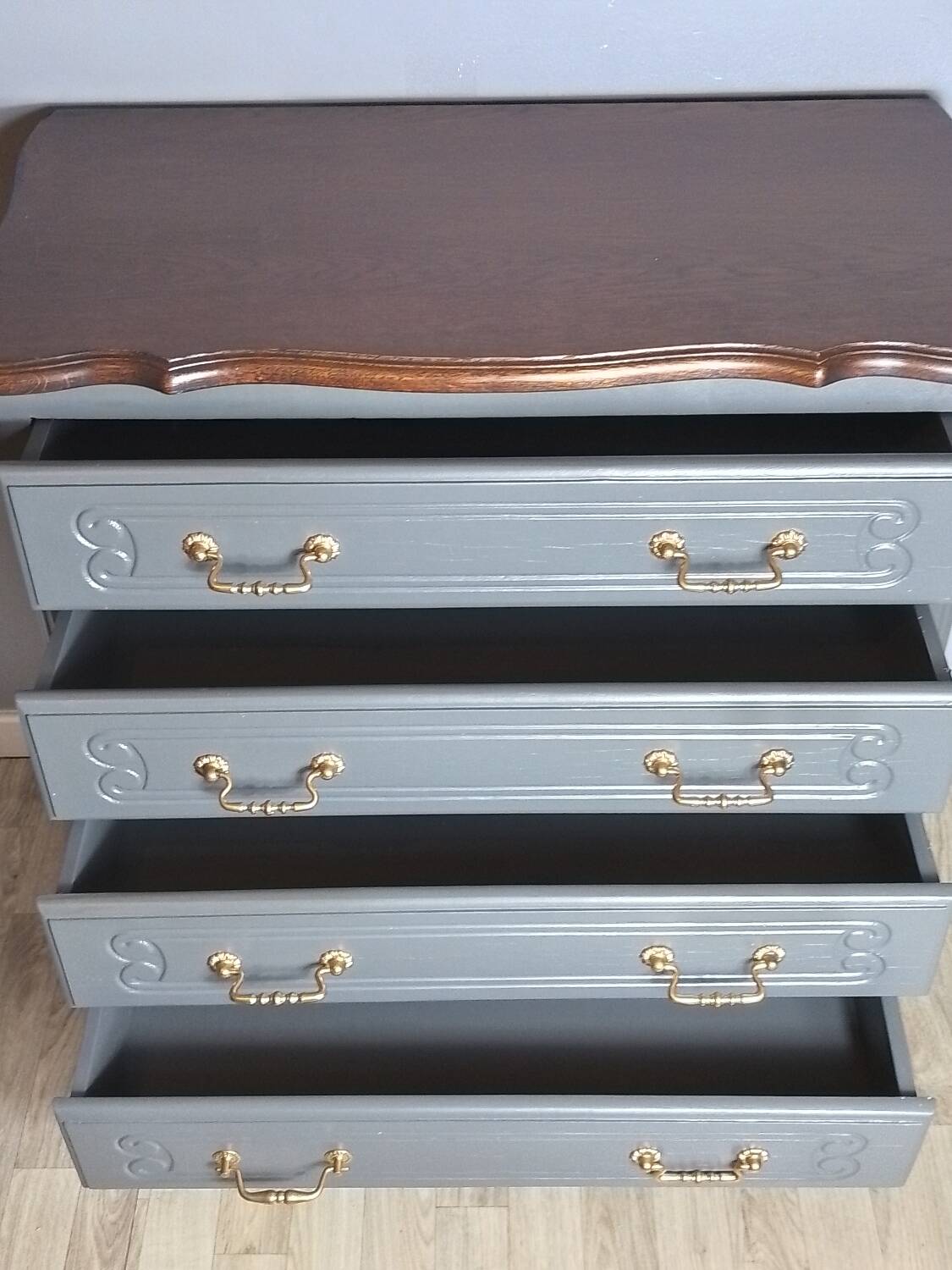 Restored wooden chest