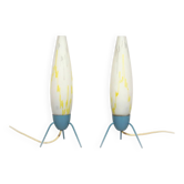 Rocket Table Lamps by Napako, 1960s, Set of 2