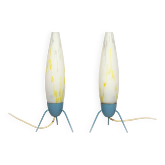 Lampes de Bureau Rocket par Napako, 1960s, Set de 2
