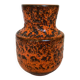 Vase orange écume de mer fat lava