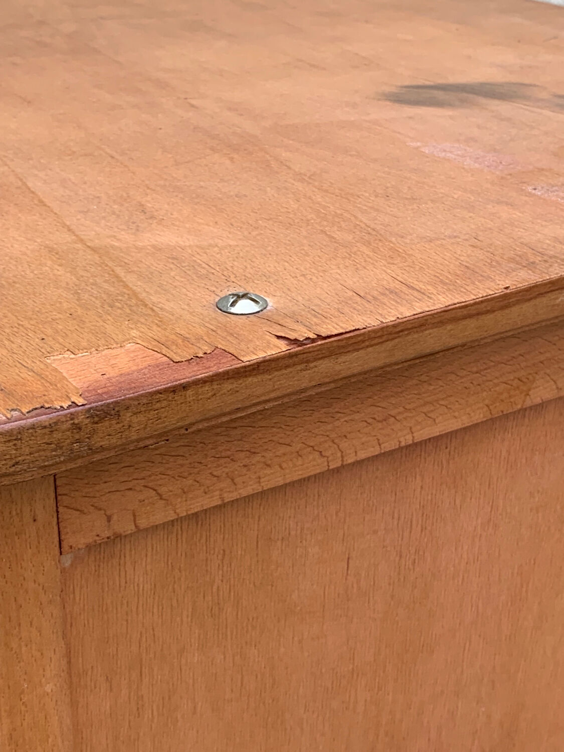 Parisian wardrobe vintage beech 1970