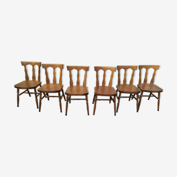 Set of 6 bistro bar chairs 80s/90s