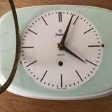 Vintage mint green earthenware clock
