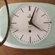 Horloge faïence vert mint vintage