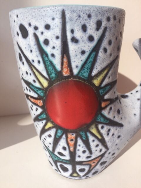 Mug sun fat lava vintage Vallauris