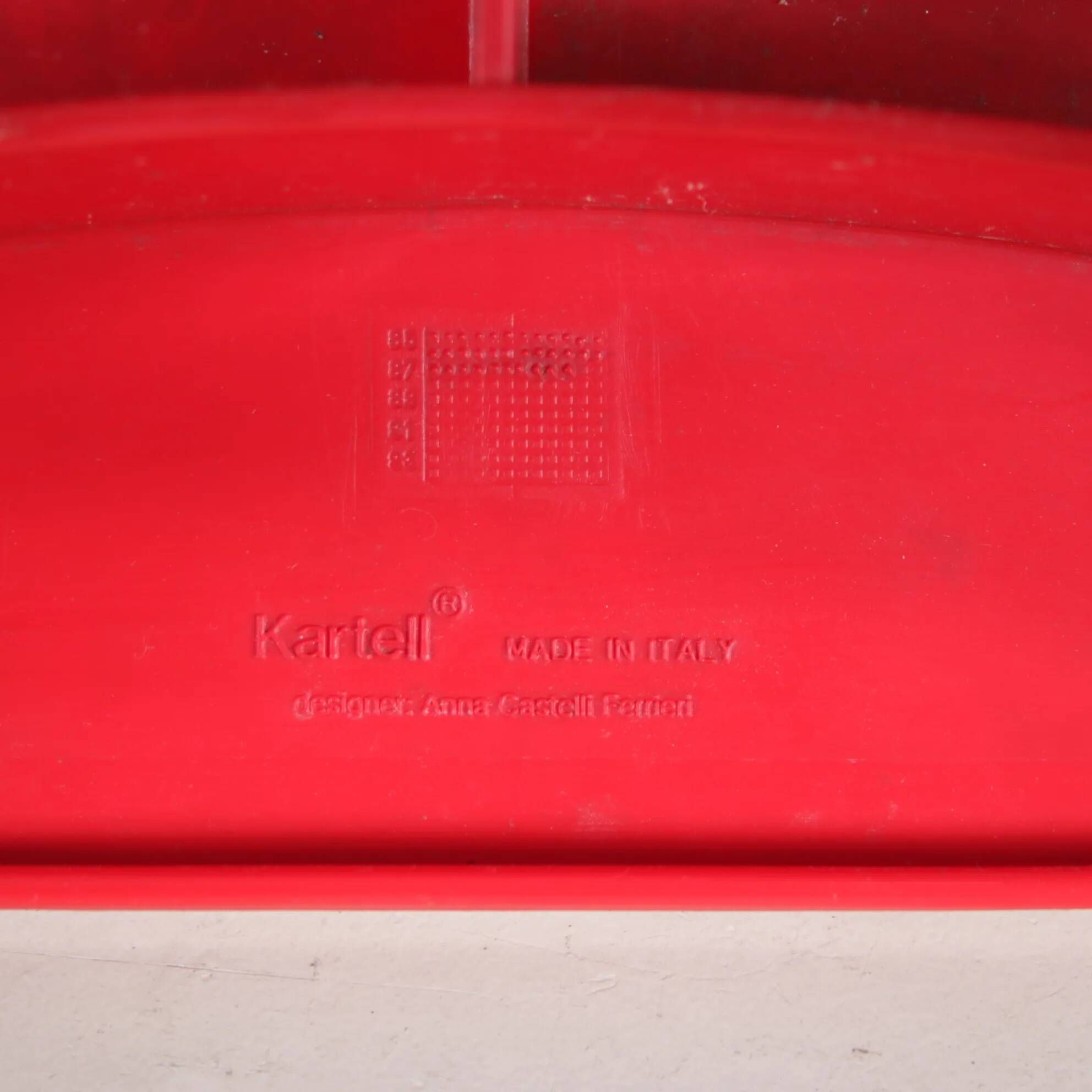 1980s “4870” chairs by Anna Castelli Ferrieri for Kartell, Italy