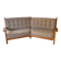Corner bench by Guillerme and Chambron for Your House, France 60s