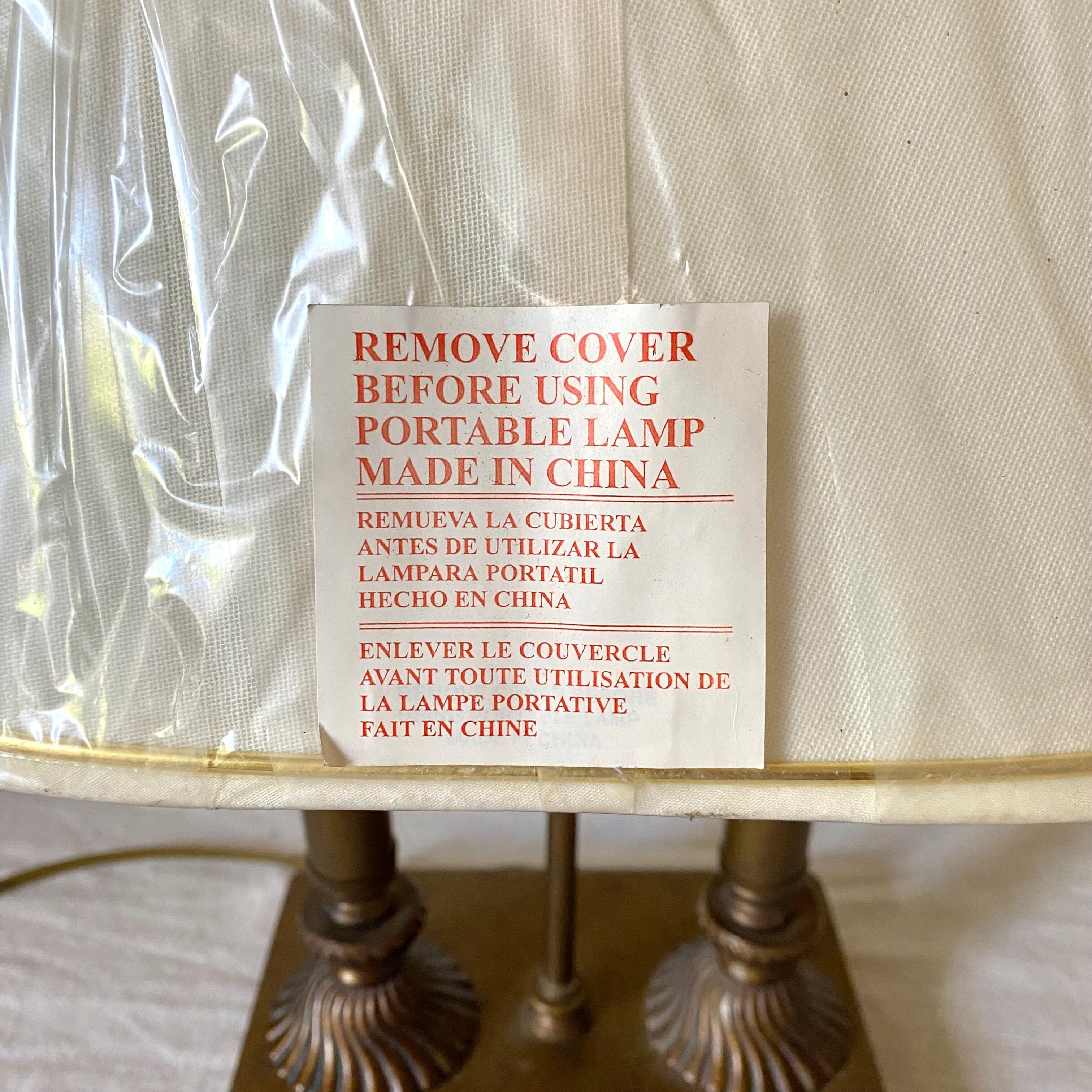 Pair of lamps style hot water bottle touch, 80s