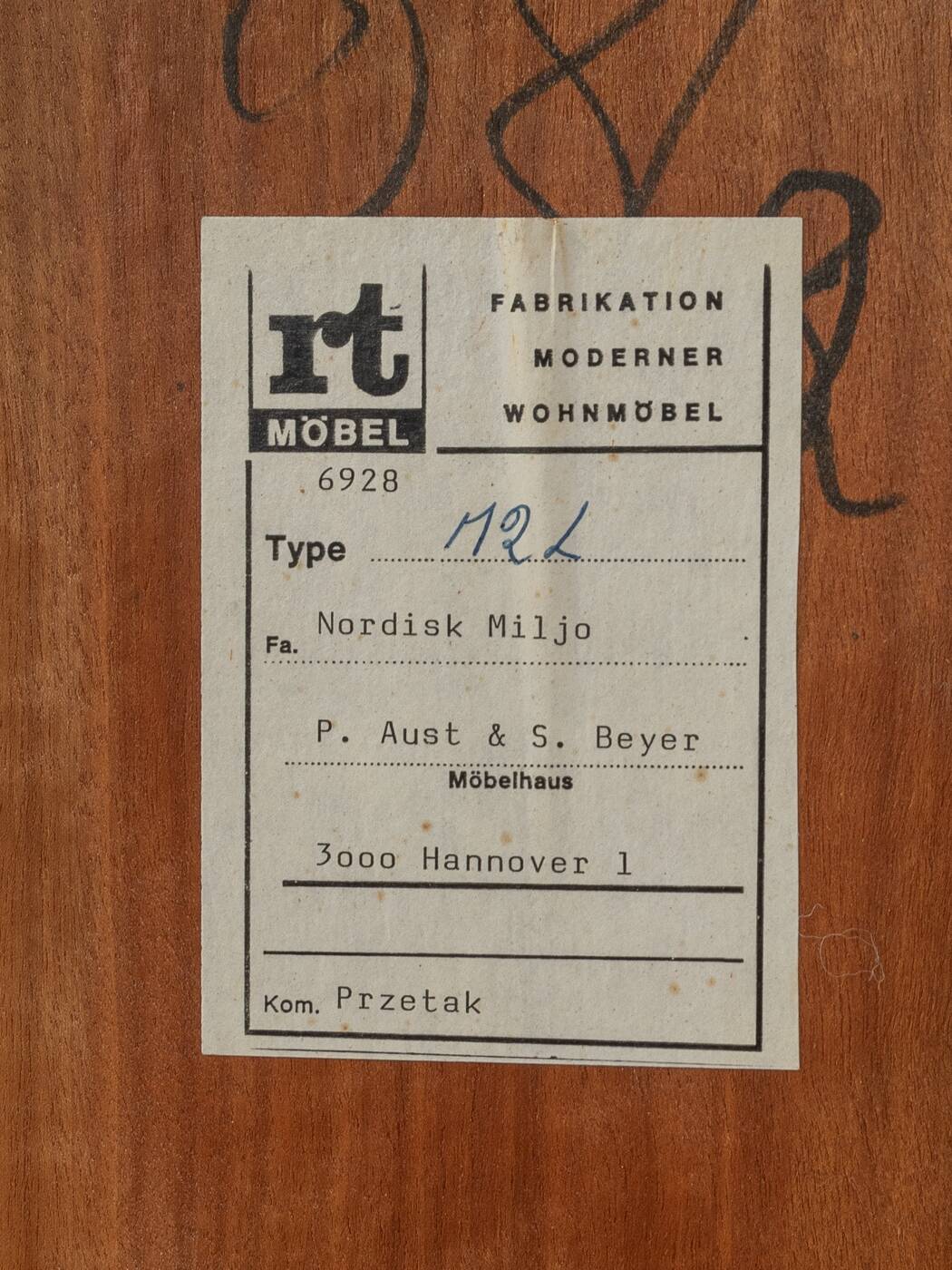 60s Chest of Drawers by Heinrich Riestenpatt