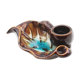 Ceramic pipe-shaped ashtray