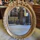 Oval gilt medallion mirror no. 54