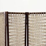Brutalist "cord" paravent / room divider