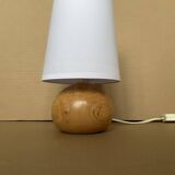 Old blond wood lamp