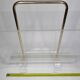 Vintage plexiglass and metal magazine holder, 80s