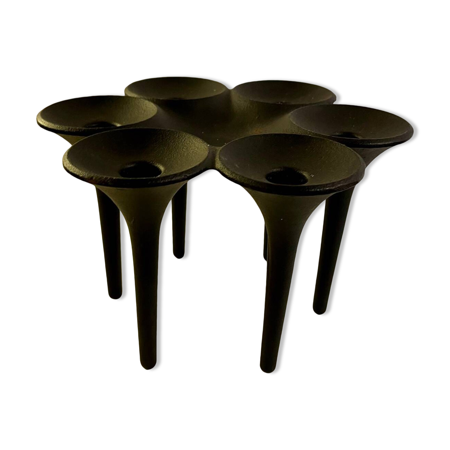 Cast Iron Candle Holder "Hornblower" by Christel & Christer Holmgren