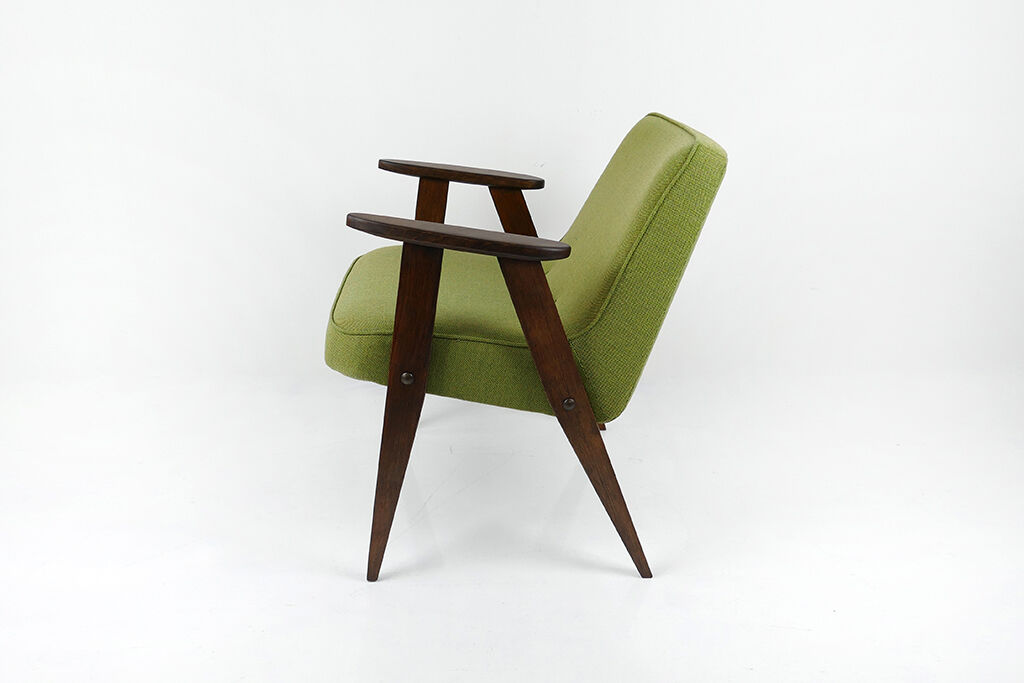 Pair Of Vintage Danish Style Green Armchair 60'S