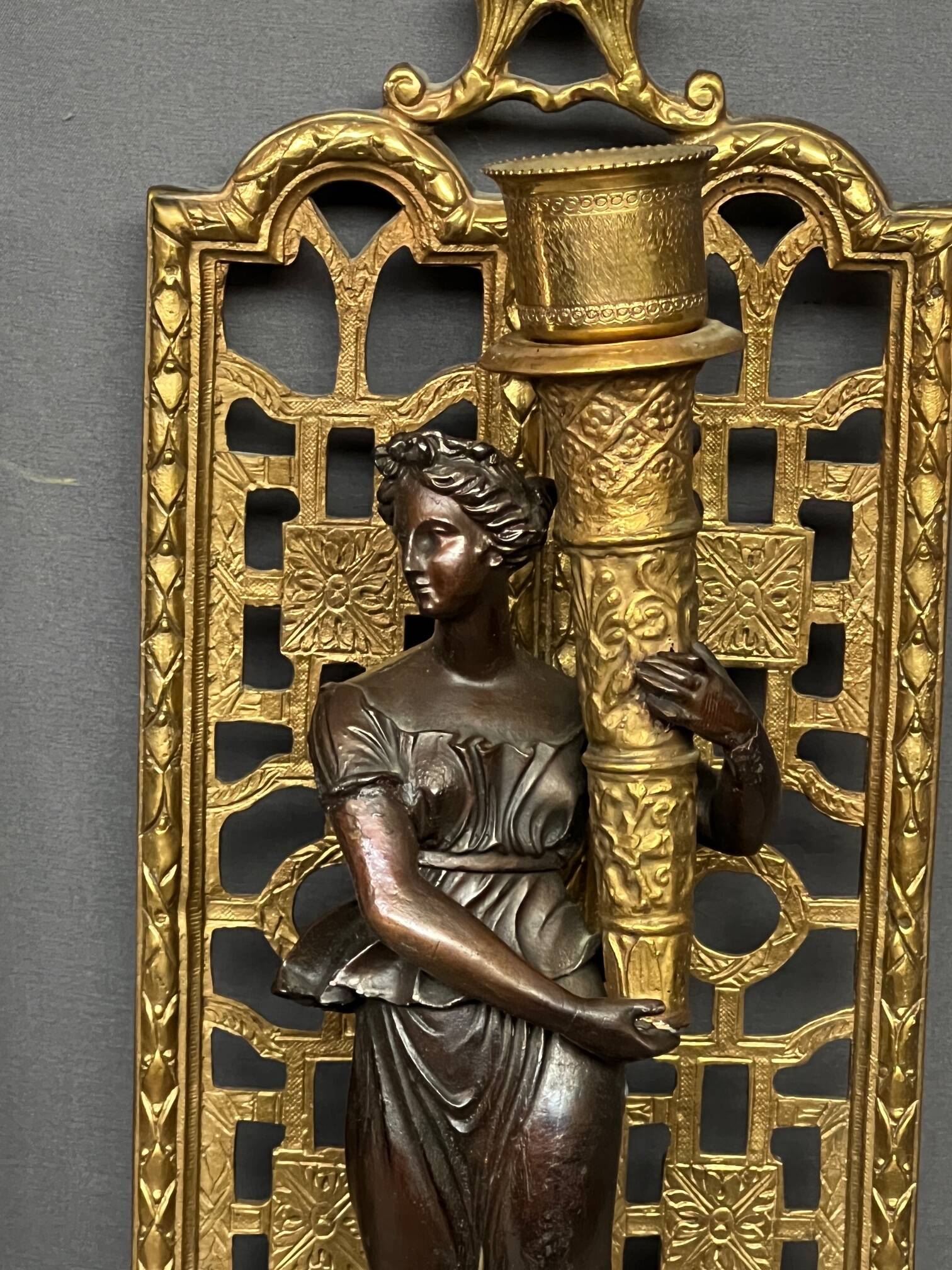 Neoclassical style wall chandeliers