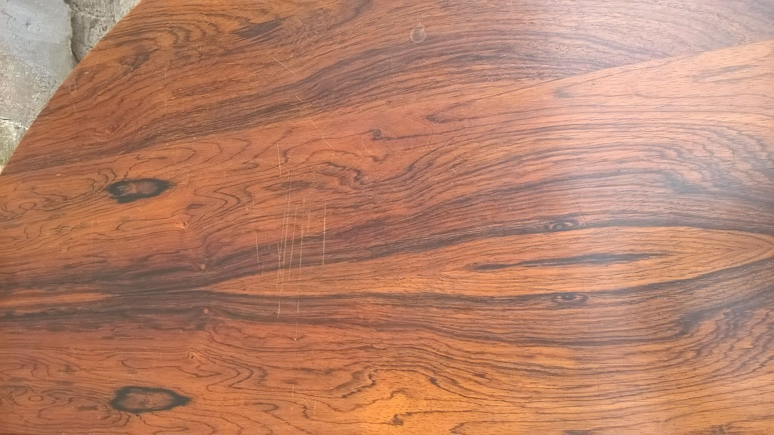 Scandinavian rosewood extension table