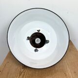 Industrial Blue Enamel and Cast Iron Pendant Light, 1960s