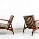 Vintage scandinavian armchairs, Denmark, 60s, Set Of 2
