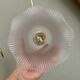 Vintage frosted glass lampshade pendant light