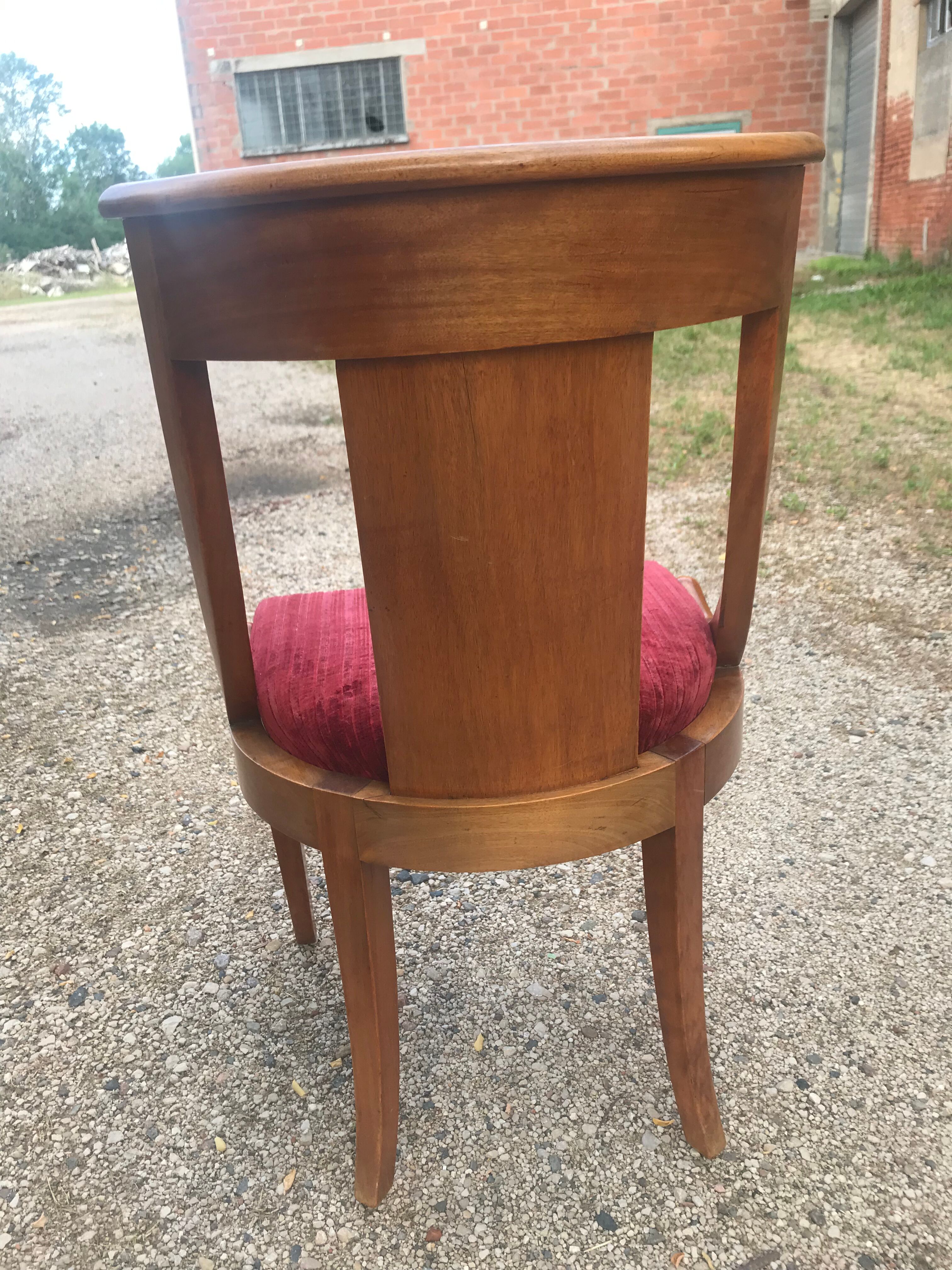 Suite of 6 chairs empire swan collar