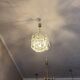 Kinkeldey brass and faceted glass 3- level chandelier, 1960s