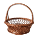 Corbeille panier en rotin osier vintage français