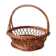 Corbeille panier en rotin osier vintage français
