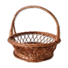 Basket, rattan/wicker basket, vintage french